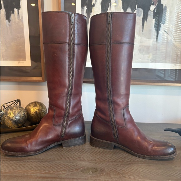 Frye - Leather Riding Boots, 9.5 - Picture 4 of 12